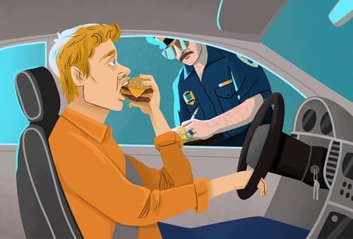 Is It Illegal to Eat and Drive